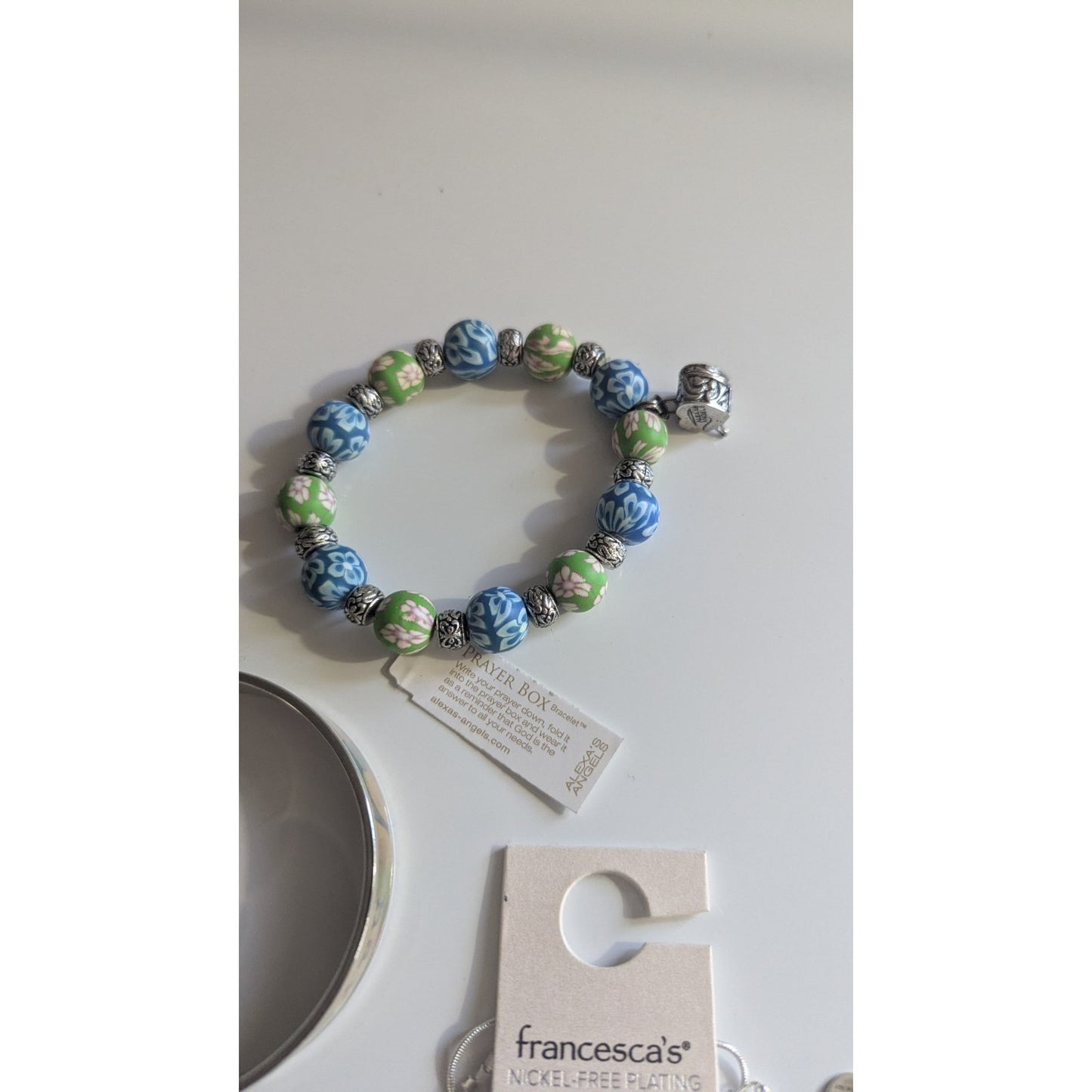 Women’s Jewelry Lot 6pc - Alex and Ani, Alexa’s Angels, Francesca’s, Silver Tone