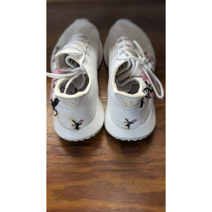 Adidas Tubular Shadow White Sakura Cherry Blossom Embroidery Mens Size 10 UK 9.5