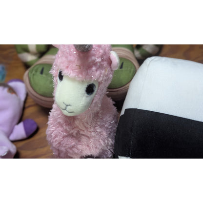 Plush Lot 10 TMNT Leonardo Ty Beanie Boo Minecraft Cow Unicorn Llama Penguin