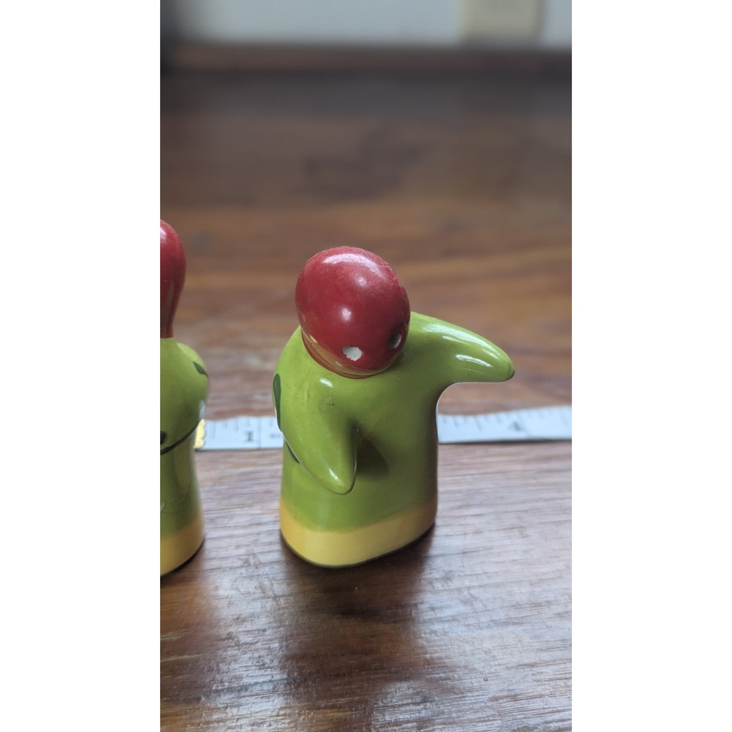 Vintage La Palma Canary Islands Cactus Tuna Hugging Salt Pepper Shakers Spain