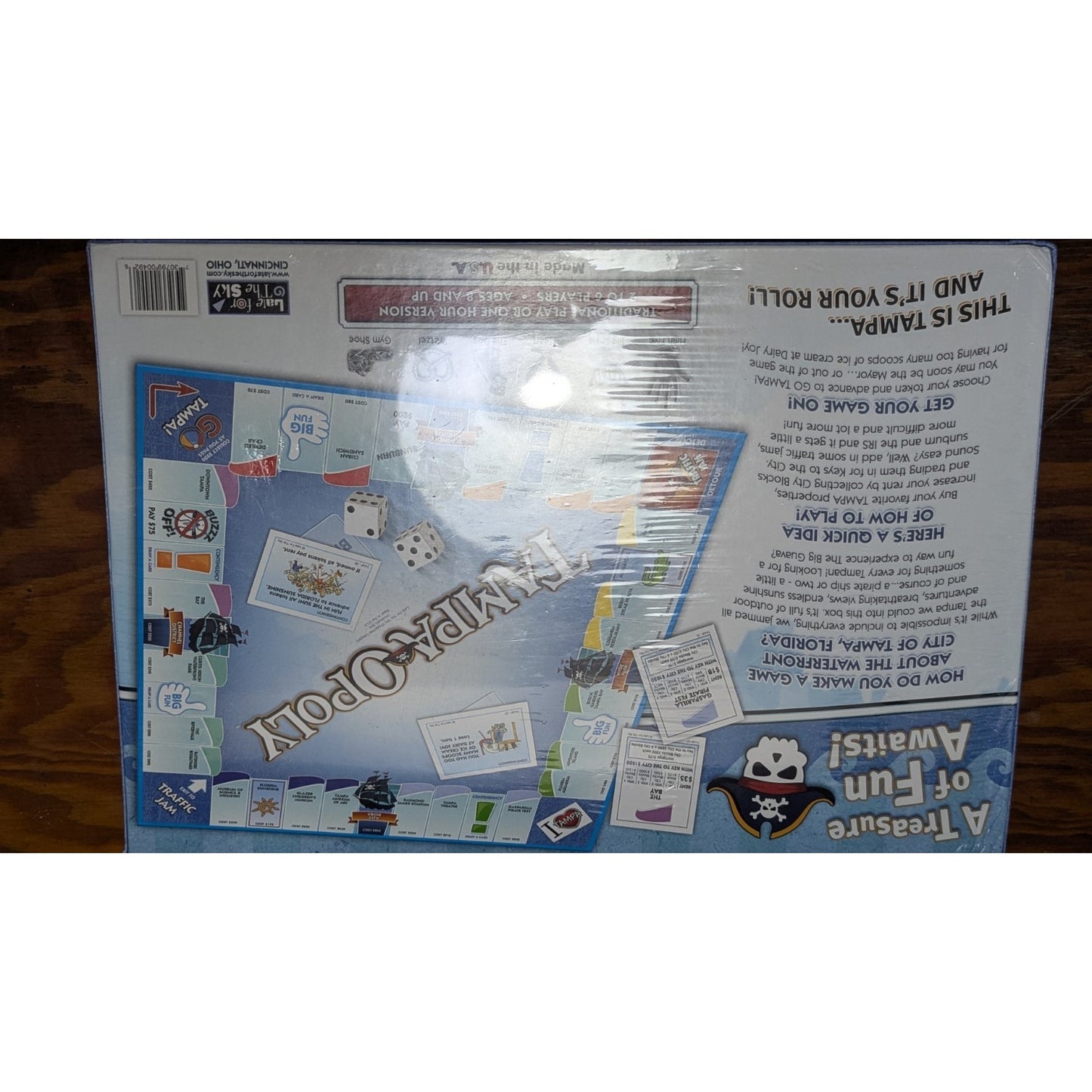 Tampa-Opoly Board Game Tampa Florida Monopoly Style Late For The Sky SEALED
