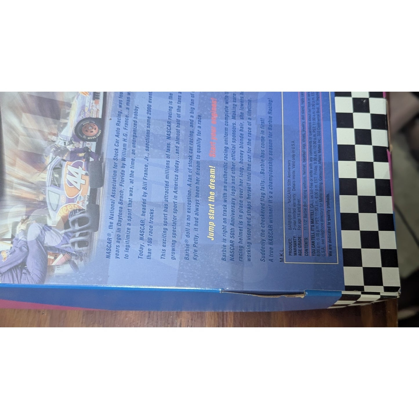 Nascar 50TH Anniversary Barbie Doll