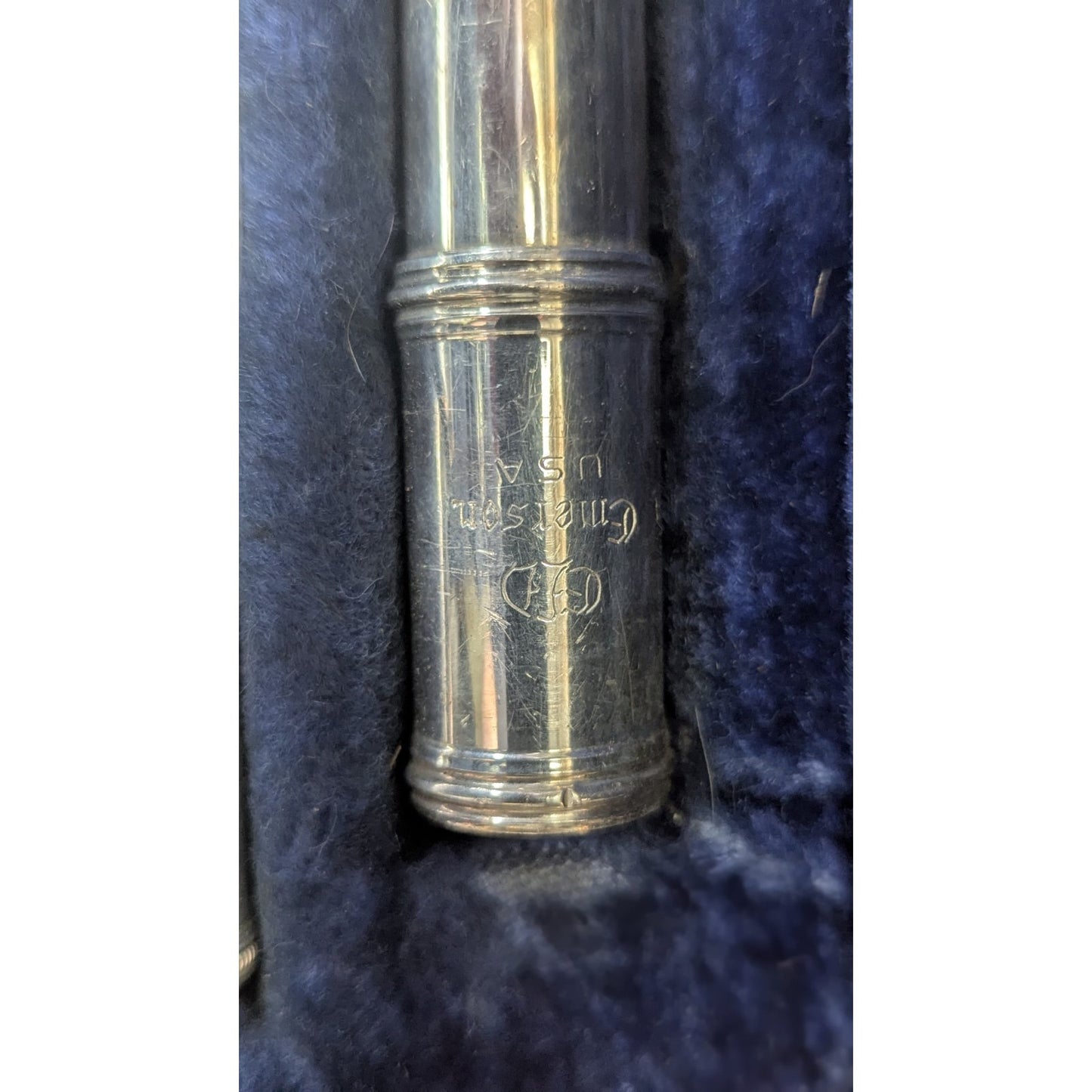 Emerson USA Silver Plated Student Flute Complete w Original Hard Case