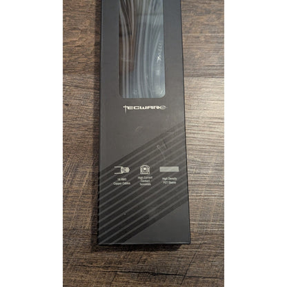 Tecware Flex Sleeved Extension Cable Kit Black Grey 24 Pin ATX 4+4 EPS PCI E New