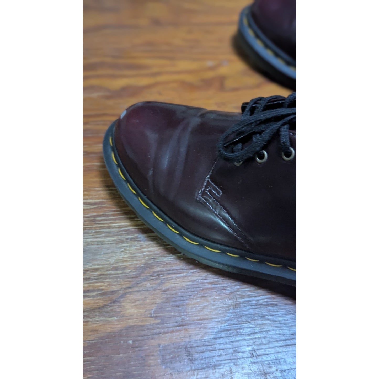 Dr Martens 1461 Vegan Cherry Red Oxford Shoes Women's Size 5