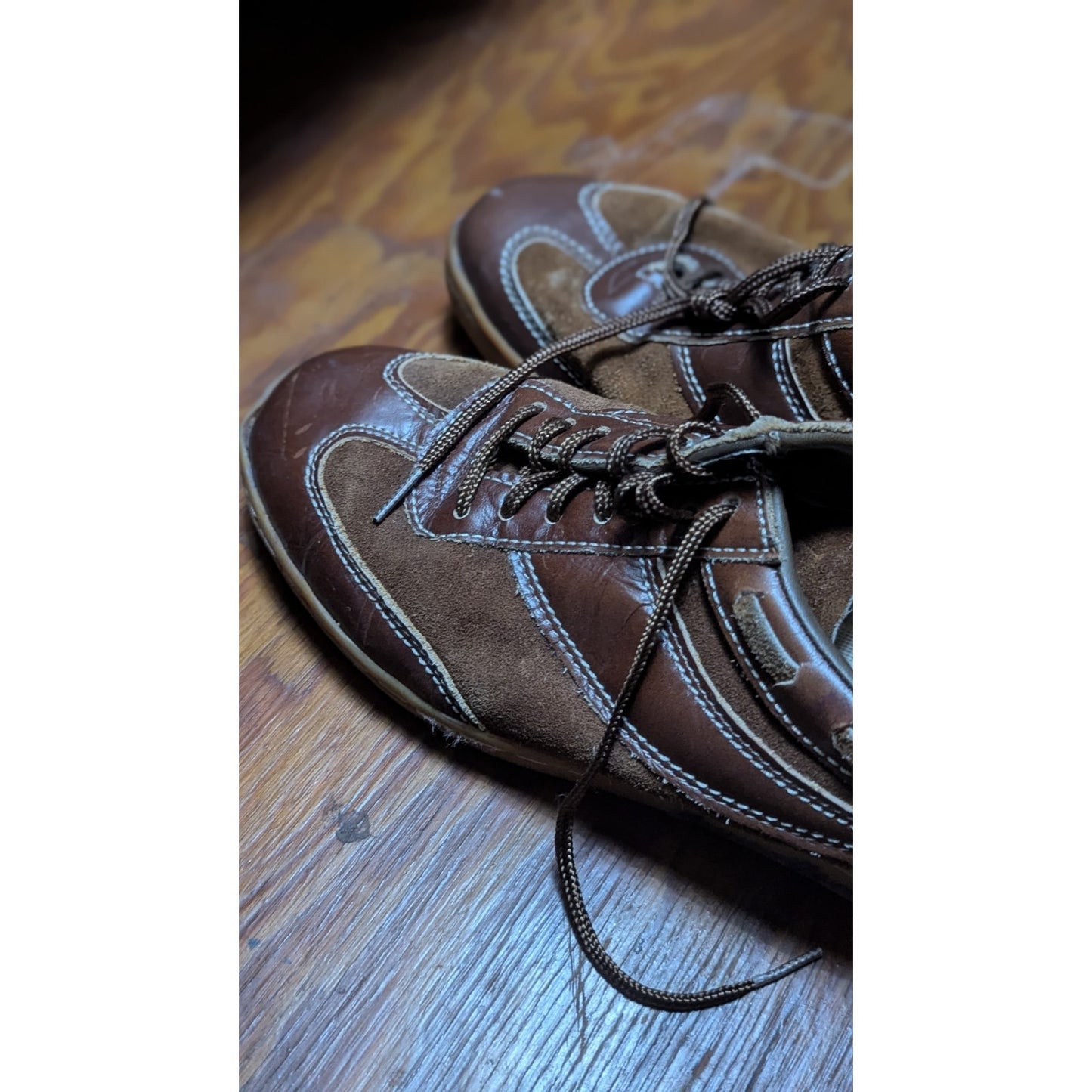 Vintage 1978 Bruce Jenner Roblee Leather Suede Shoes Sz 13 Rare
