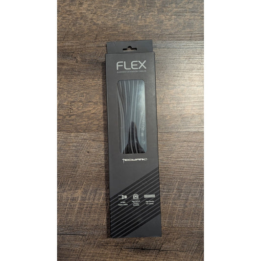 Tecware Flex Sleeved Extension Cable Kit Black Grey 24 Pin ATX 4+4 EPS PCI E New