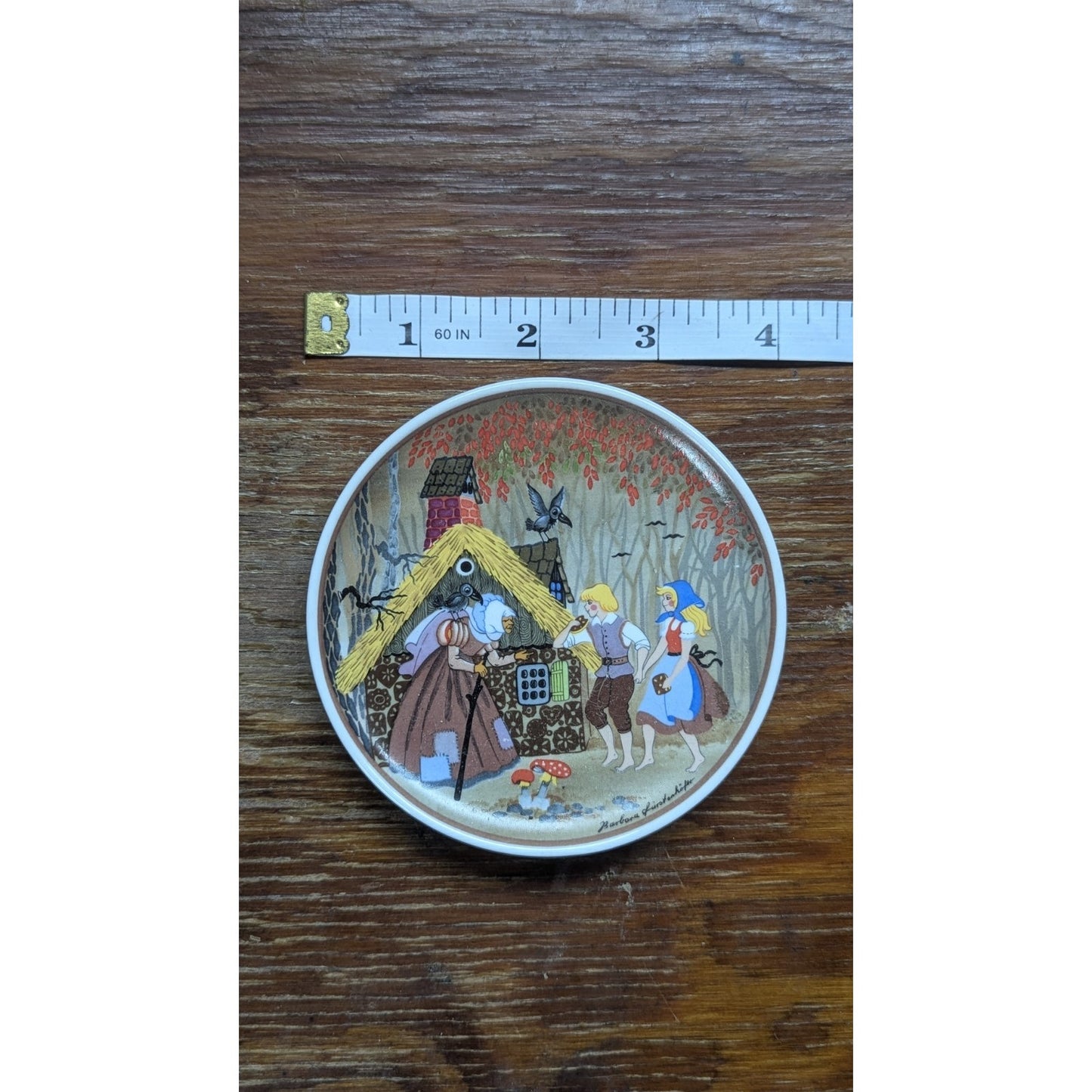 Vintage Hansel and Gretel Mini Plate Barbara Kirstenhofer Fairy Tale Germany