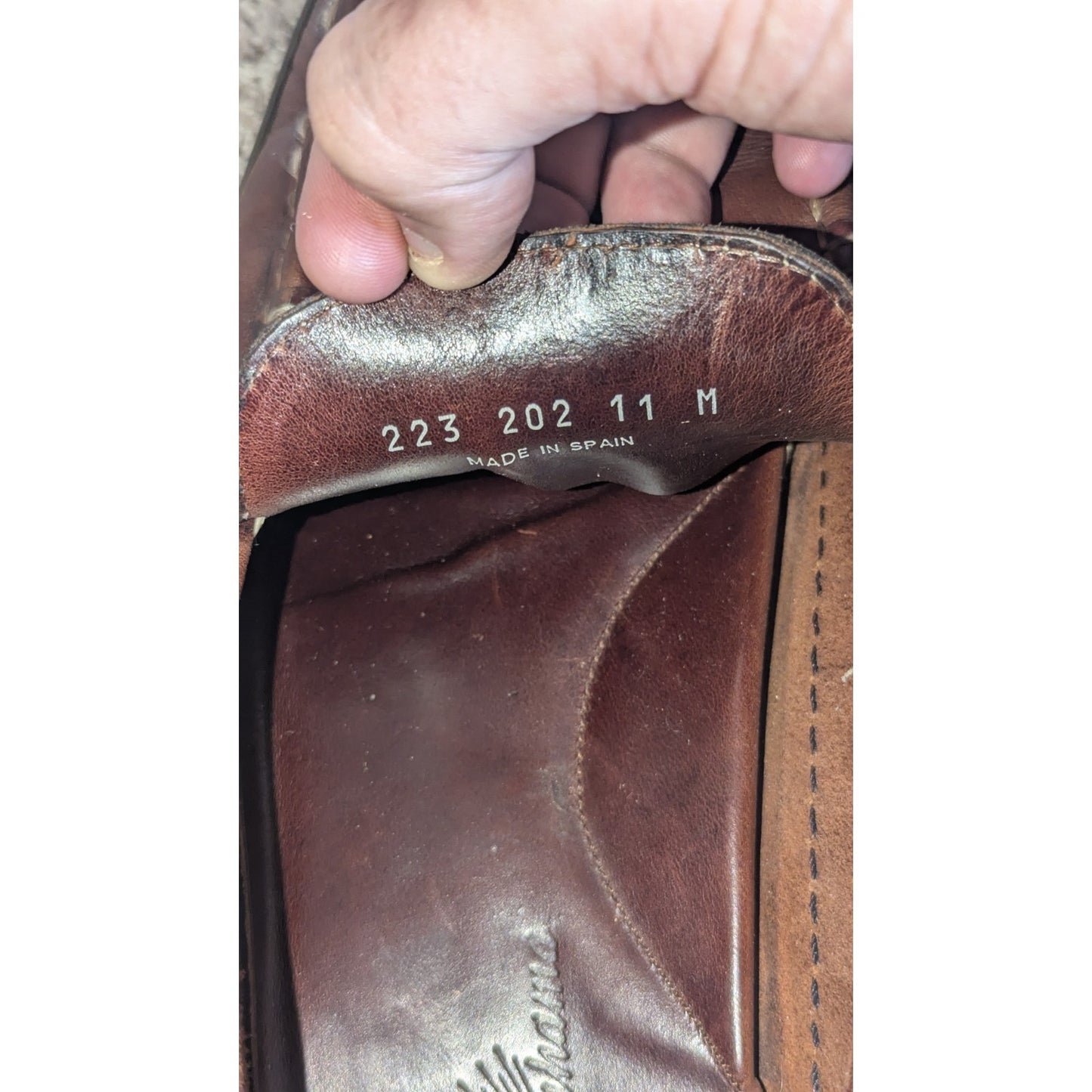 Tommy Bahama Men's Penny Loafers Size 11 M Brown Leather Driving Shoes Spain