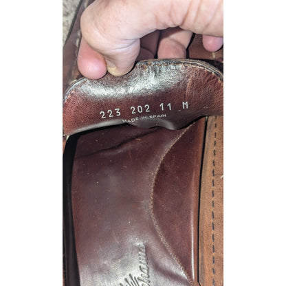 Tommy Bahama Men's Penny Loafers Size 11 M Brown Leather Driving Shoes Spain