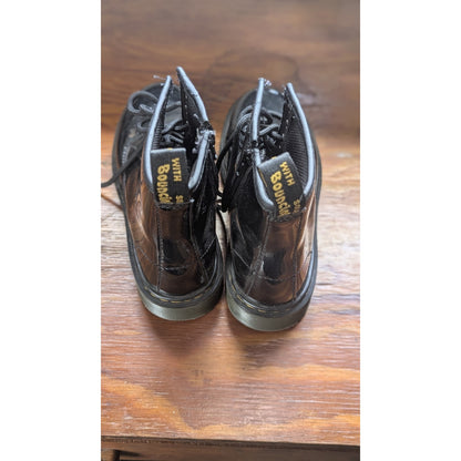 Dr. Martens 1460 J boots, black patent leather, youth size 4 (UK 3, EU 36)