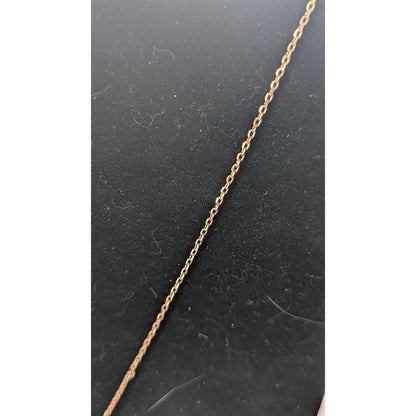 18K Rose Gold Plated Filigree Teardrop Pendant Necklace Dangle Earring Set