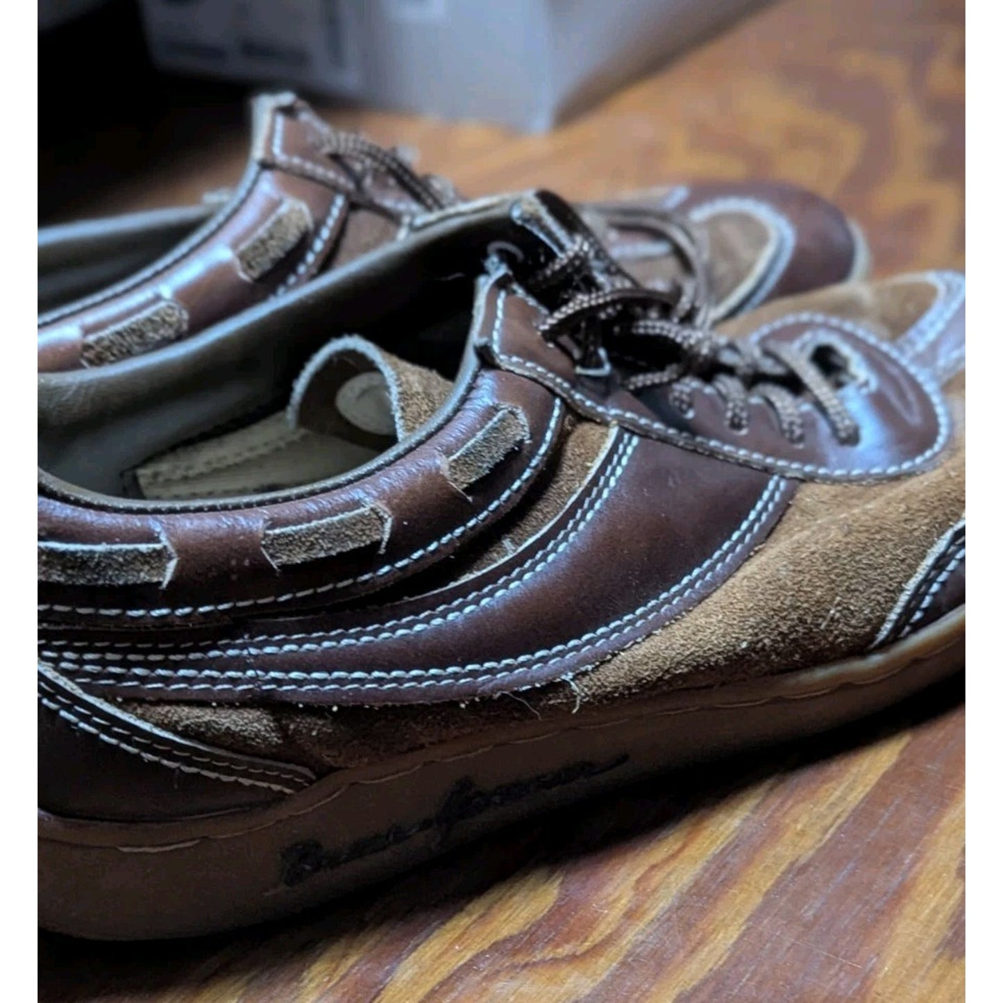 Vintage 1978 Bruce Jenner Roblee Leather Suede Shoes Sz 13 Rare
