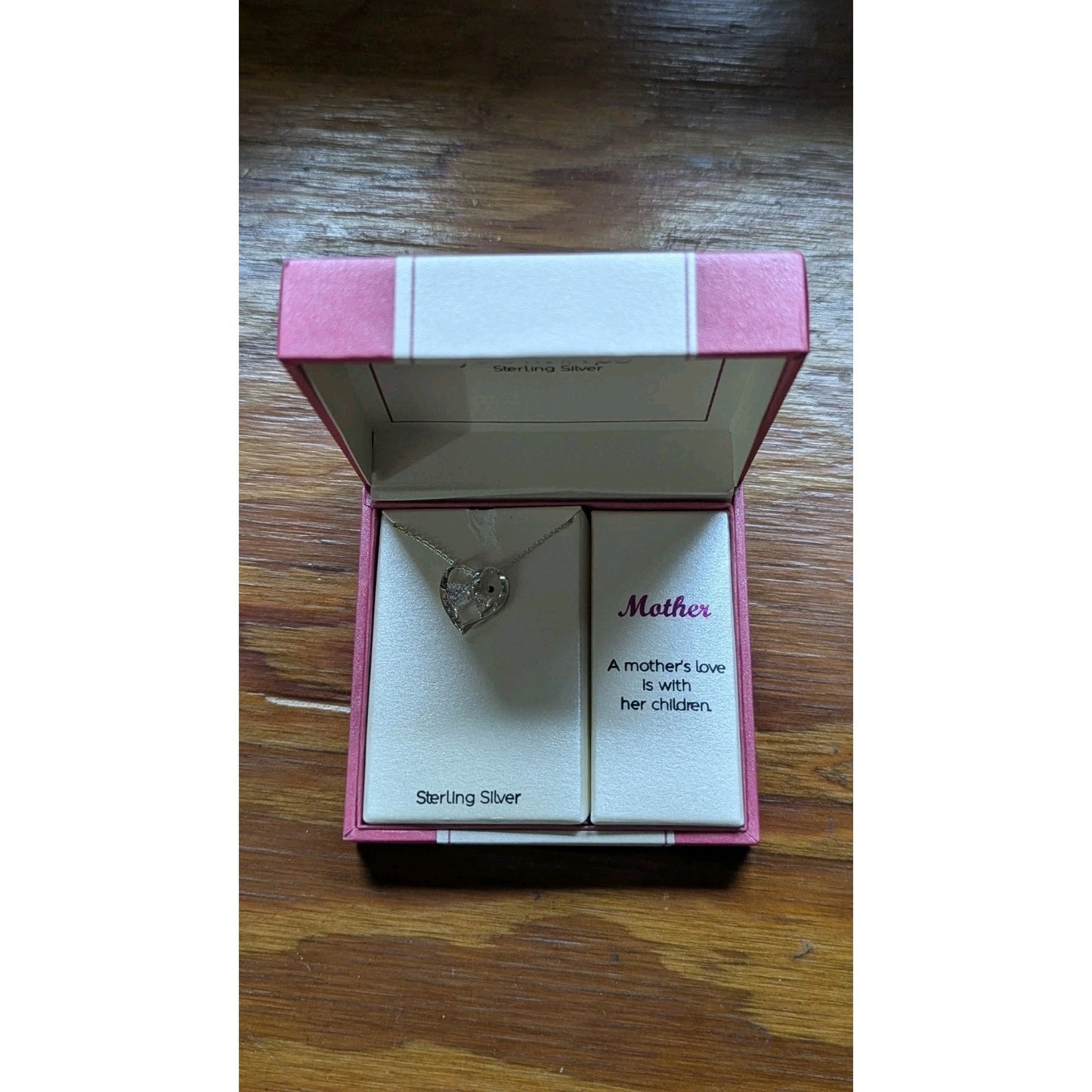 FOOTNOTES Sterling Silver Daughter Heart Necklace Chain Pendant