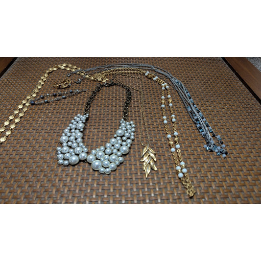 Mixed Lot of 7 Costume Jewelry Pieces - Monet, Anne Klein, Sugarfix, Napier