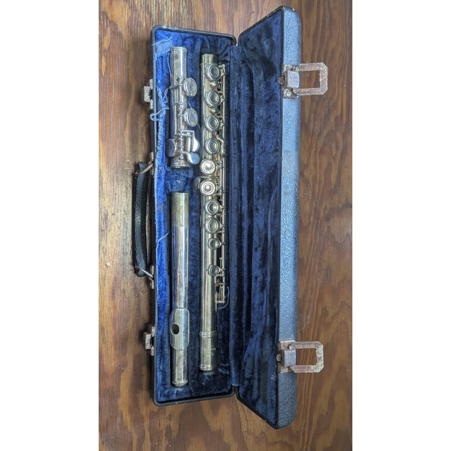 Emerson USA Silver Plated Student Flute Complete w Original Hard Case
