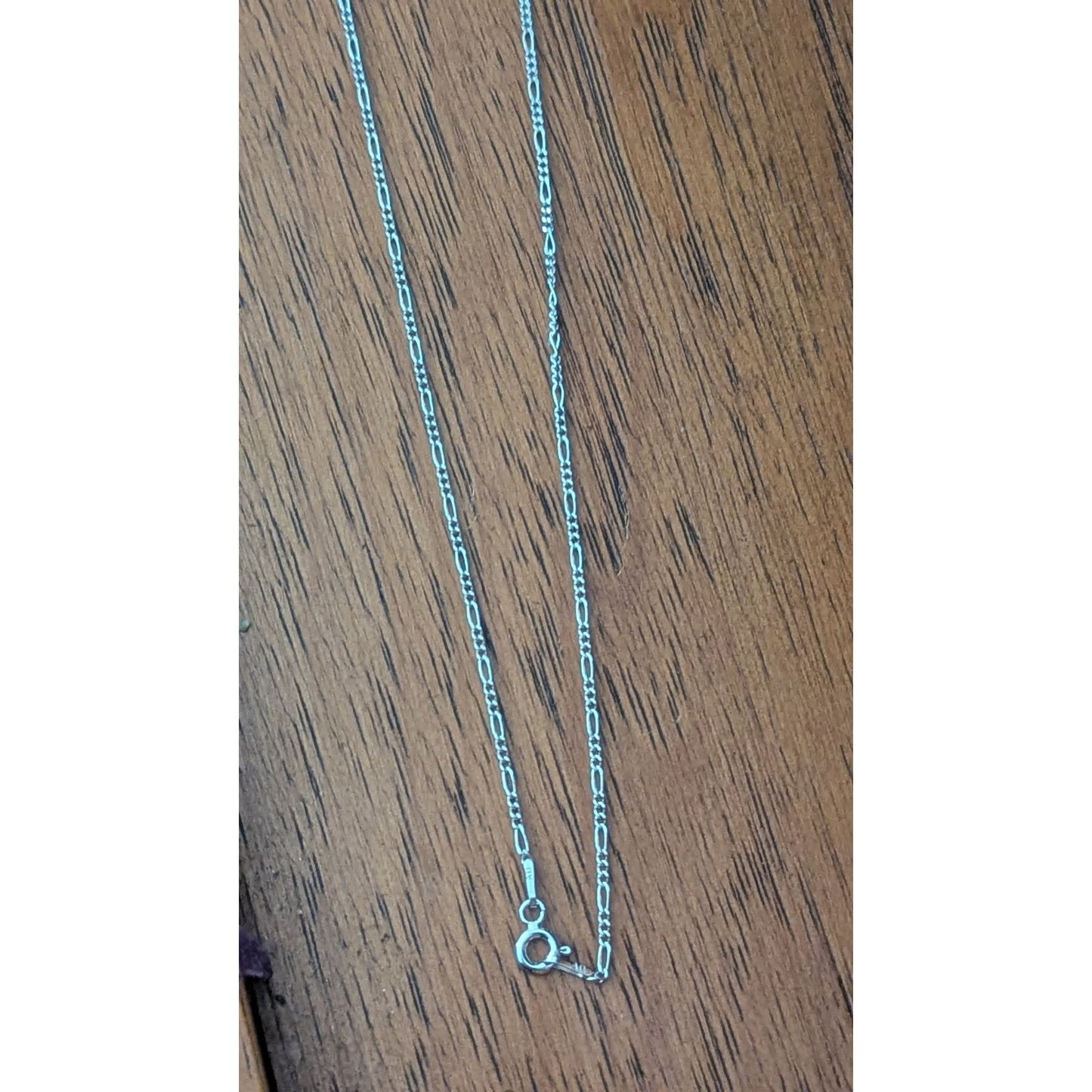 Sterling Silver 18" Figaro 4mm Chain Necklace – Made in Italy Silver Treasures
