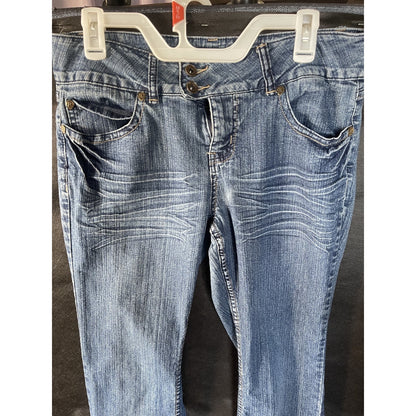 Royalty by YMI Bootcut Jeans Size 10 Medium Wash Stretch Embroidered Pockets
