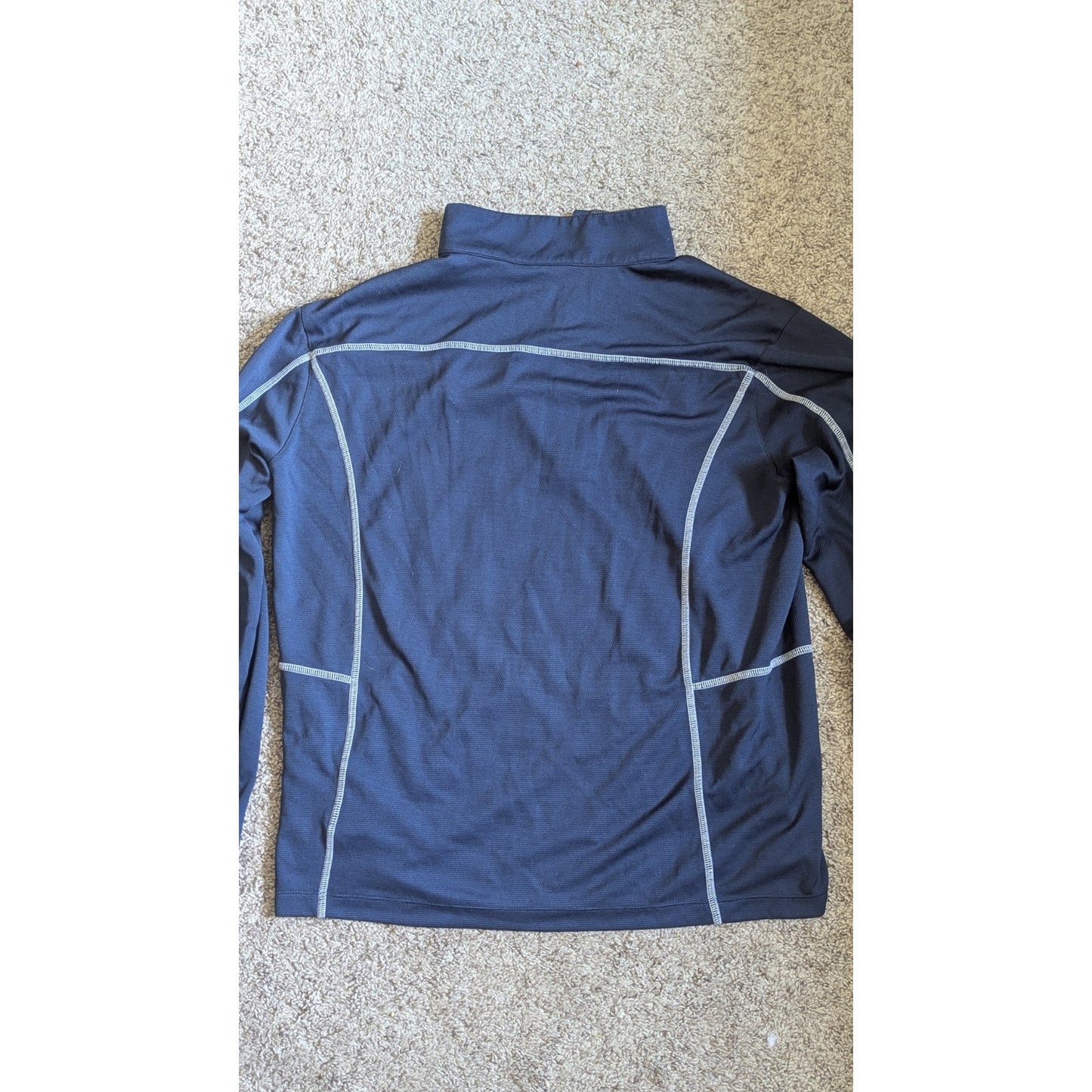 Columbia North Florida Ospreys 1/4 Zip Pullover Jacket Mens Large Blue L UNF