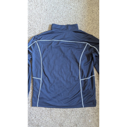 Columbia North Florida Ospreys 1/4 Zip Pullover Jacket Mens Large Blue L UNF