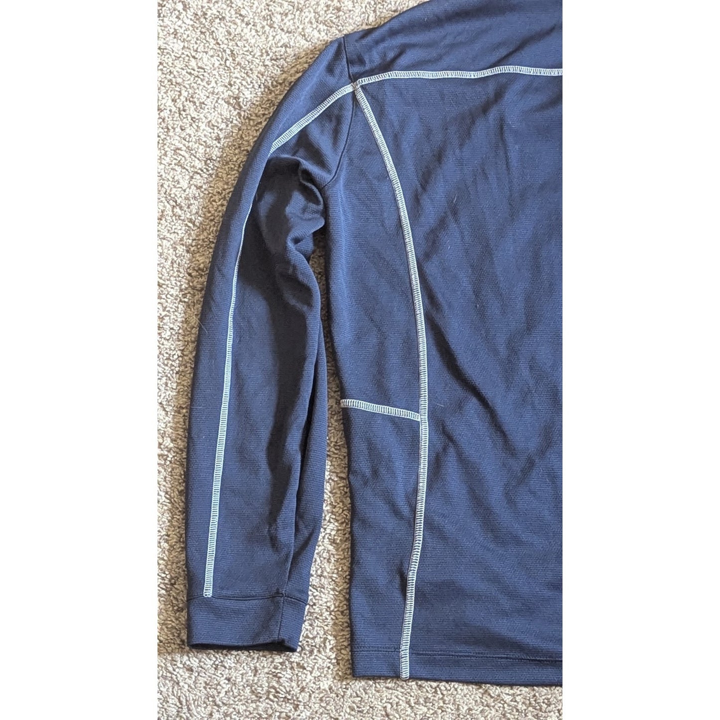 Columbia North Florida Ospreys 1/4 Zip Pullover Jacket Mens Large Blue L UNF