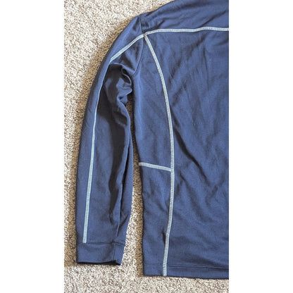 Columbia North Florida Ospreys 1/4 Zip Pullover Jacket Mens Large Blue L UNF