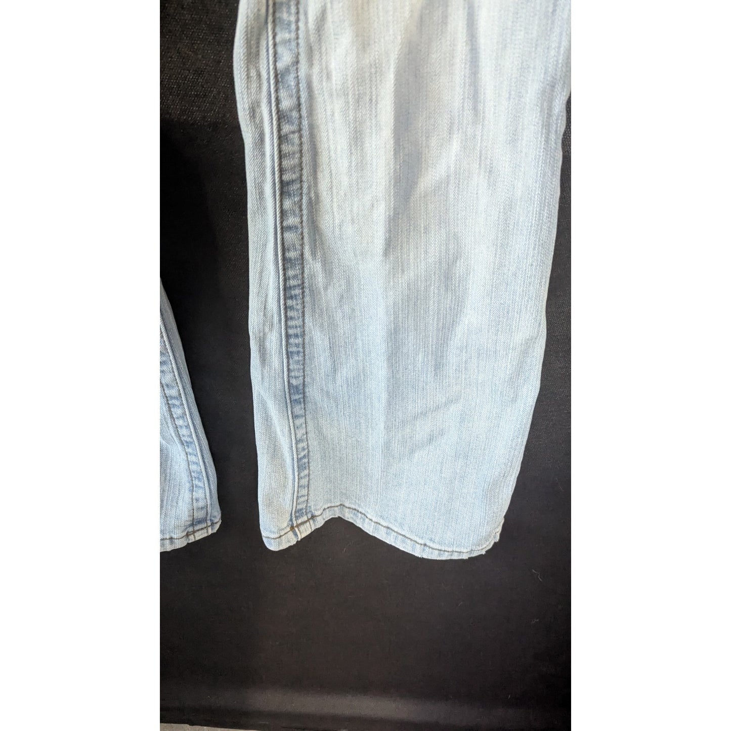 LEI Ashley Trouble Flare Jeans Juniors Light Wash Y2K Low Rise 29" Inseam