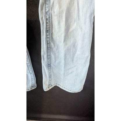 LEI Ashley Trouble Flare Jeans Juniors Light Wash Y2K Low Rise 29" Inseam
