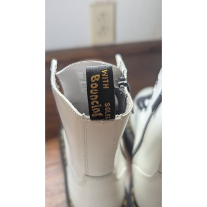 Dr Martens Jadon III Pisa Leather Boots Platform Combat Beige Grunge Punk Sz 6