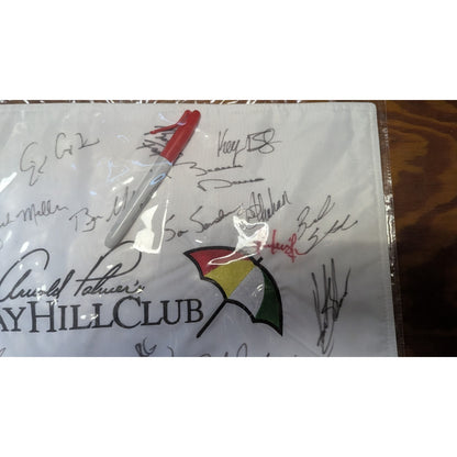 Arnold Palmer's Bay Hill Club Golf Pin Flag, Multi Signed by PGA Tour Players