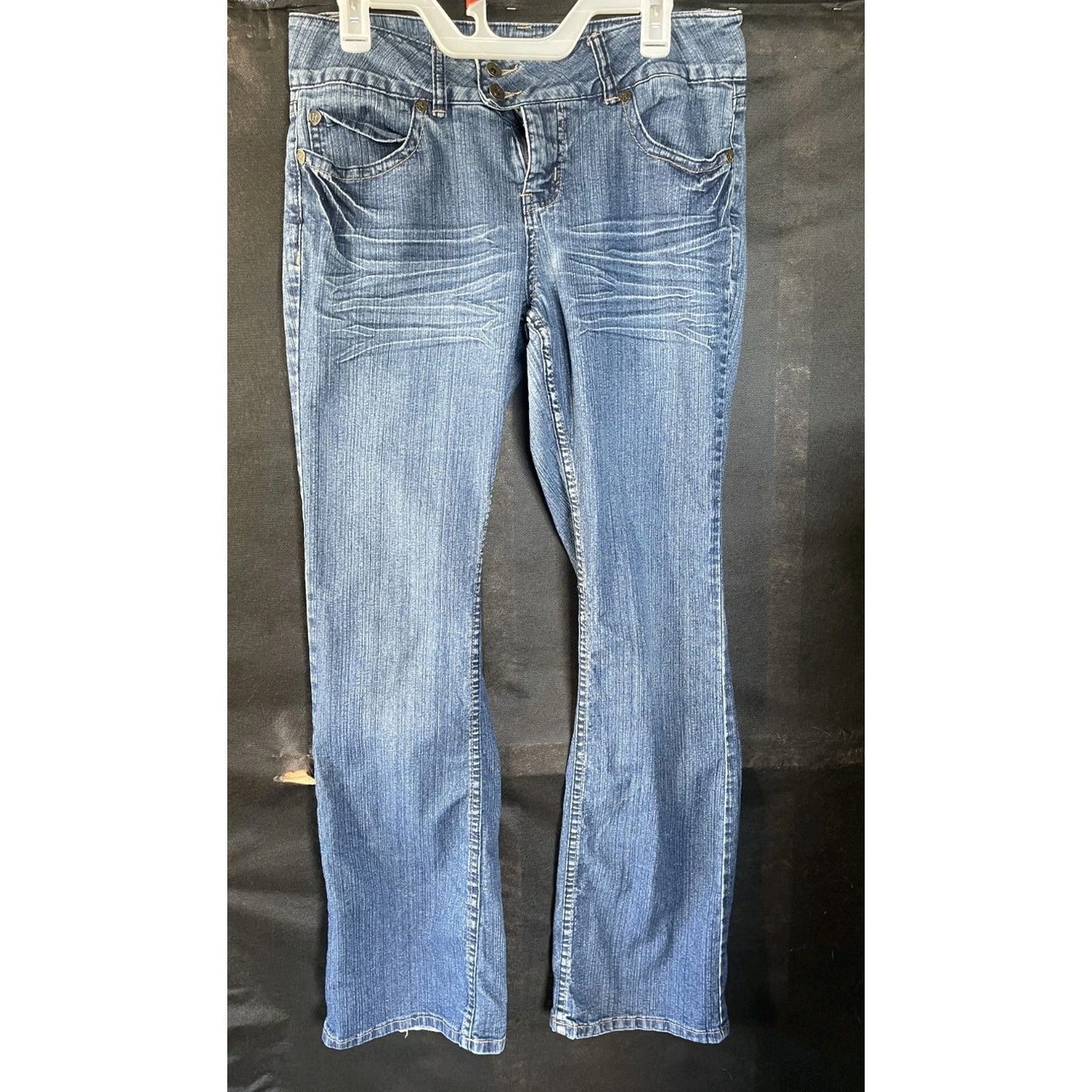 Royalty by YMI Bootcut Jeans Size 10 Medium Wash Stretch Embroidered Pockets