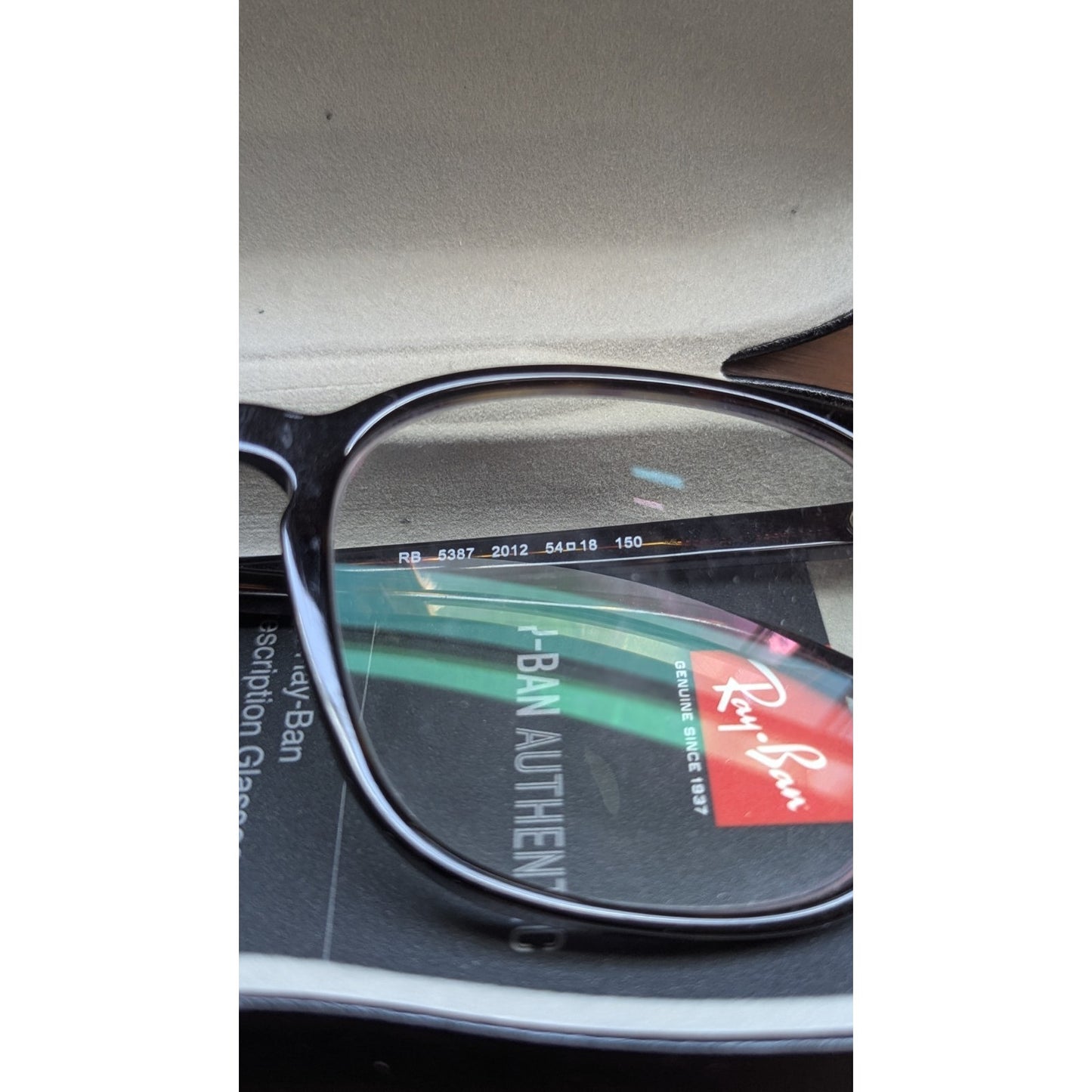 Ray Ban RB 5387 2012 Brown Authentic Eye Frames 54-18 150