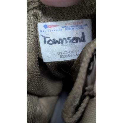 Belleville Townsend Sage Green Military Combat Boots Mens 8.5R Made in USA
