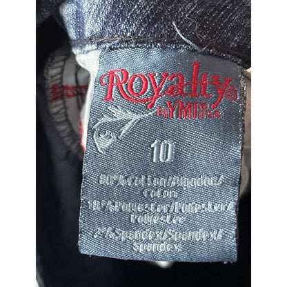 Royalty by YMI Bootcut Jeans Size 10 Medium Wash Stretch Embroidered Pockets