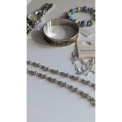 Women’s Jewelry Lot 6pc - Alex and Ani, Alexa’s Angels, Francesca’s, Silver Tone