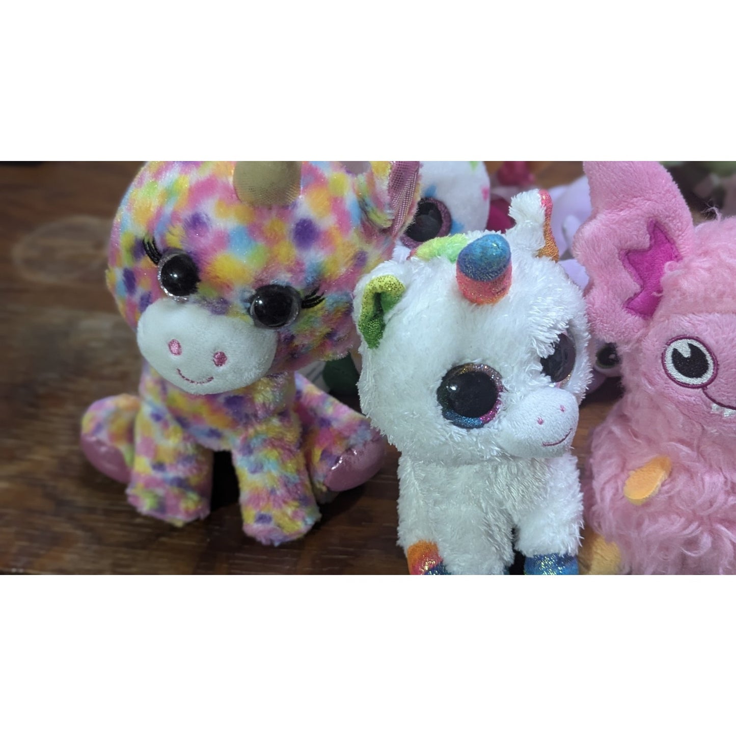 Plush Lot 10 TMNT Leonardo Ty Beanie Boo Minecraft Cow Unicorn Llama Penguin