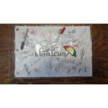 Arnold Palmer's Bay Hill Club Golf Pin Flag, Multi Signed by PGA Tour Players