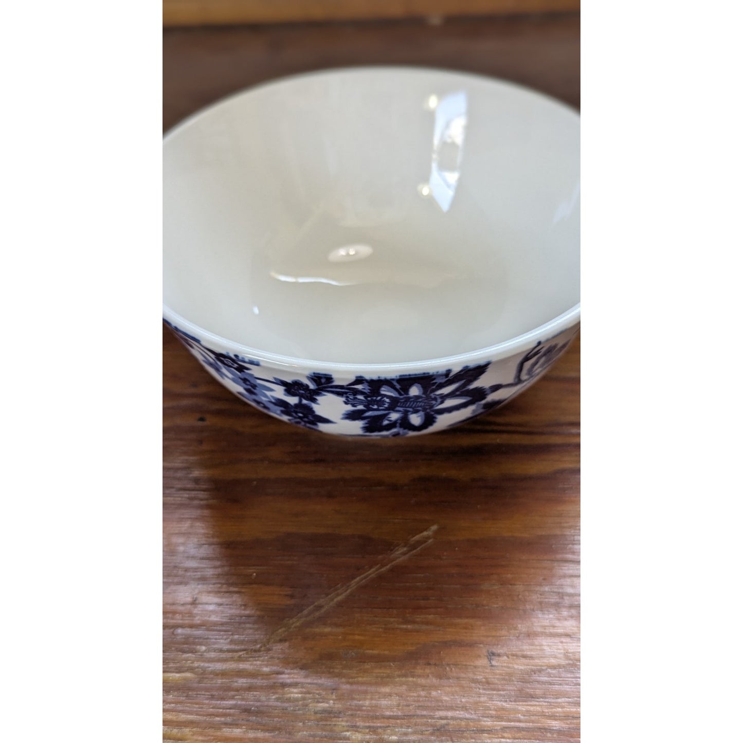 Royal Norfolk Blue White Floral Porcelain Bowl Set of 2 Sizes 4 6in