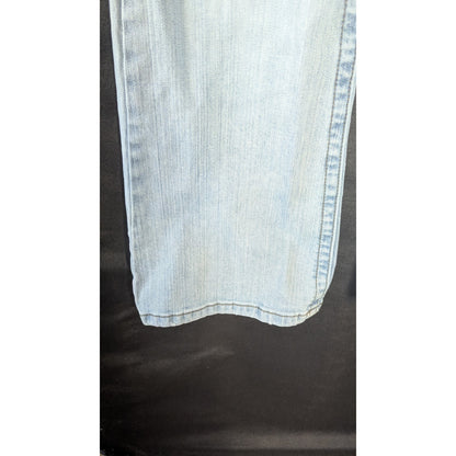 LEI Ashley Trouble Flare Jeans Juniors Light Wash Y2K Low Rise 29" Inseam