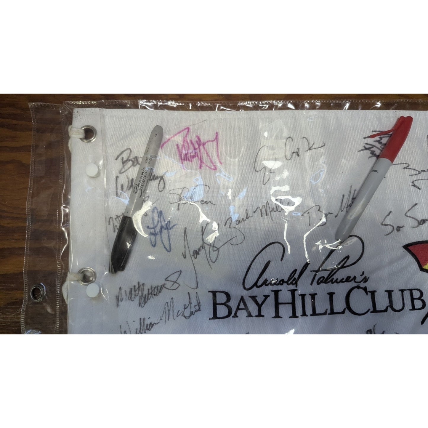 Arnold Palmer's Bay Hill Club Golf Pin Flag, Multi Signed by PGA Tour Players