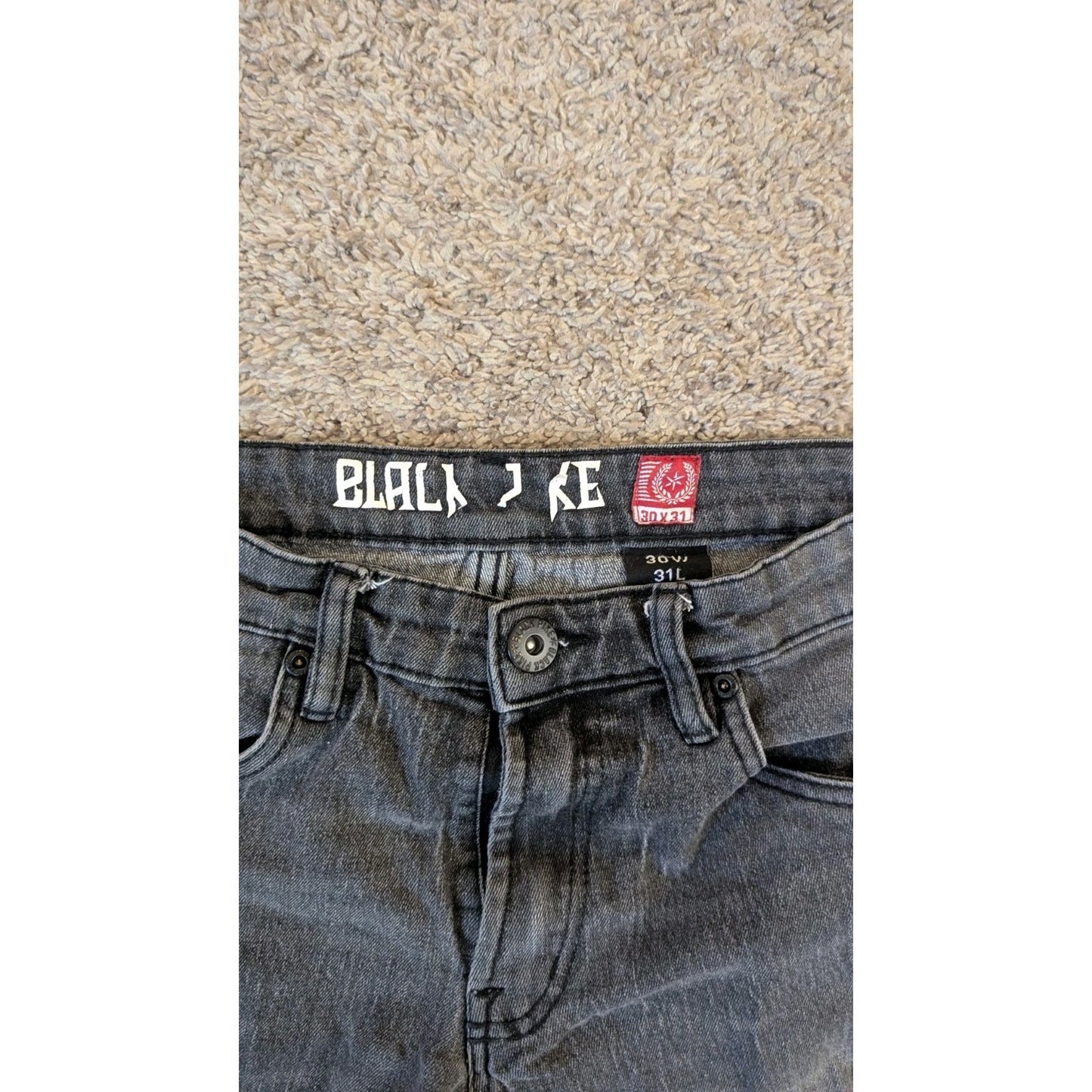 Lot of 3 Men’s Streetwear Jeans 30x31 Copper Rivet, Tristles, Black Jack PL3031C