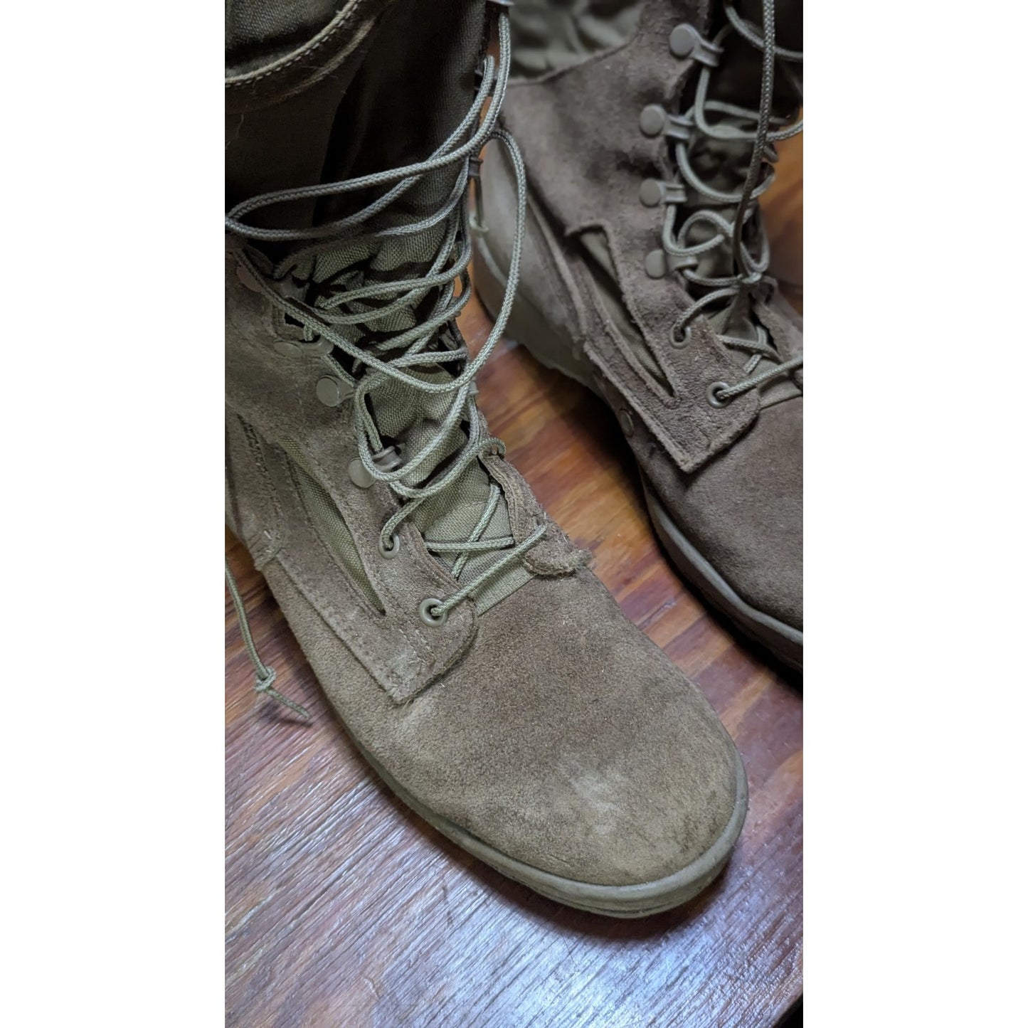 Belleville Townsend Sage Green Military Combat Boots Mens 8.5R Made in USA