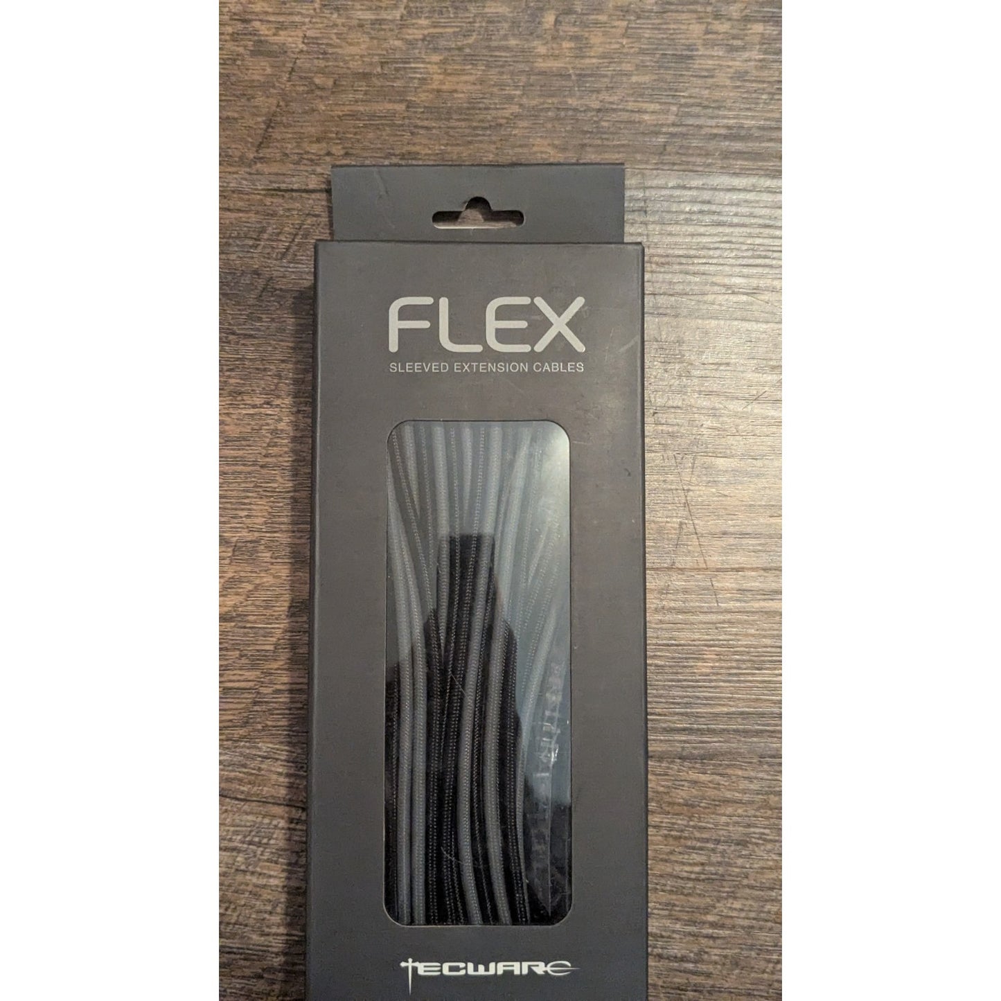 Tecware Flex Sleeved Extension Cable Kit Black Grey 24 Pin ATX 4+4 EPS PCI E New