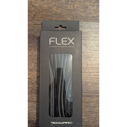 Tecware Flex Sleeved Extension Cable Kit Black Grey 24 Pin ATX 4+4 EPS PCI E New