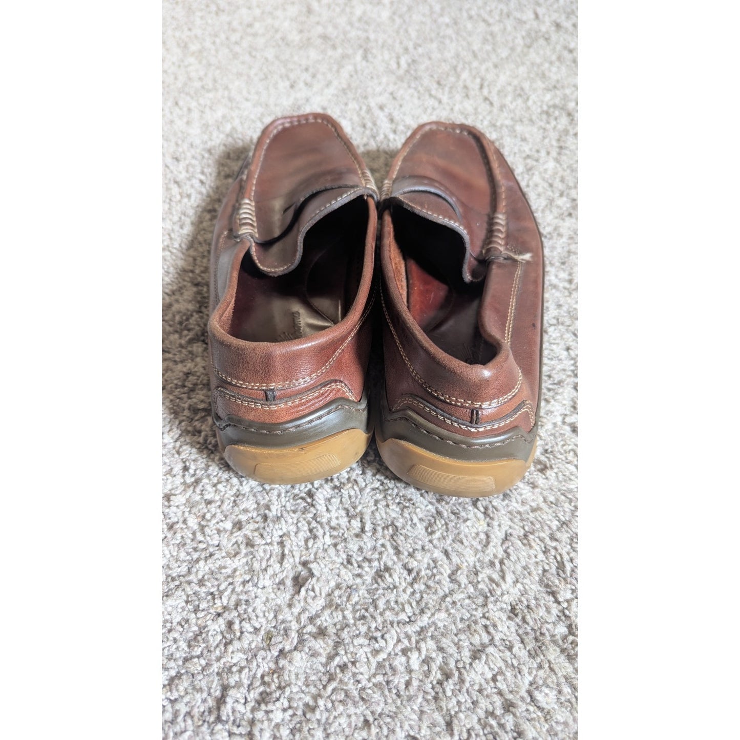 Tommy Bahama Men's Penny Loafers Size 11 M Brown Leather Driving Shoes Spain