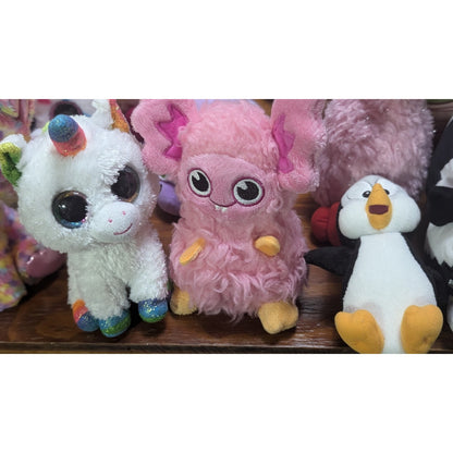 Plush Lot 10 TMNT Leonardo Ty Beanie Boo Minecraft Cow Unicorn Llama Penguin