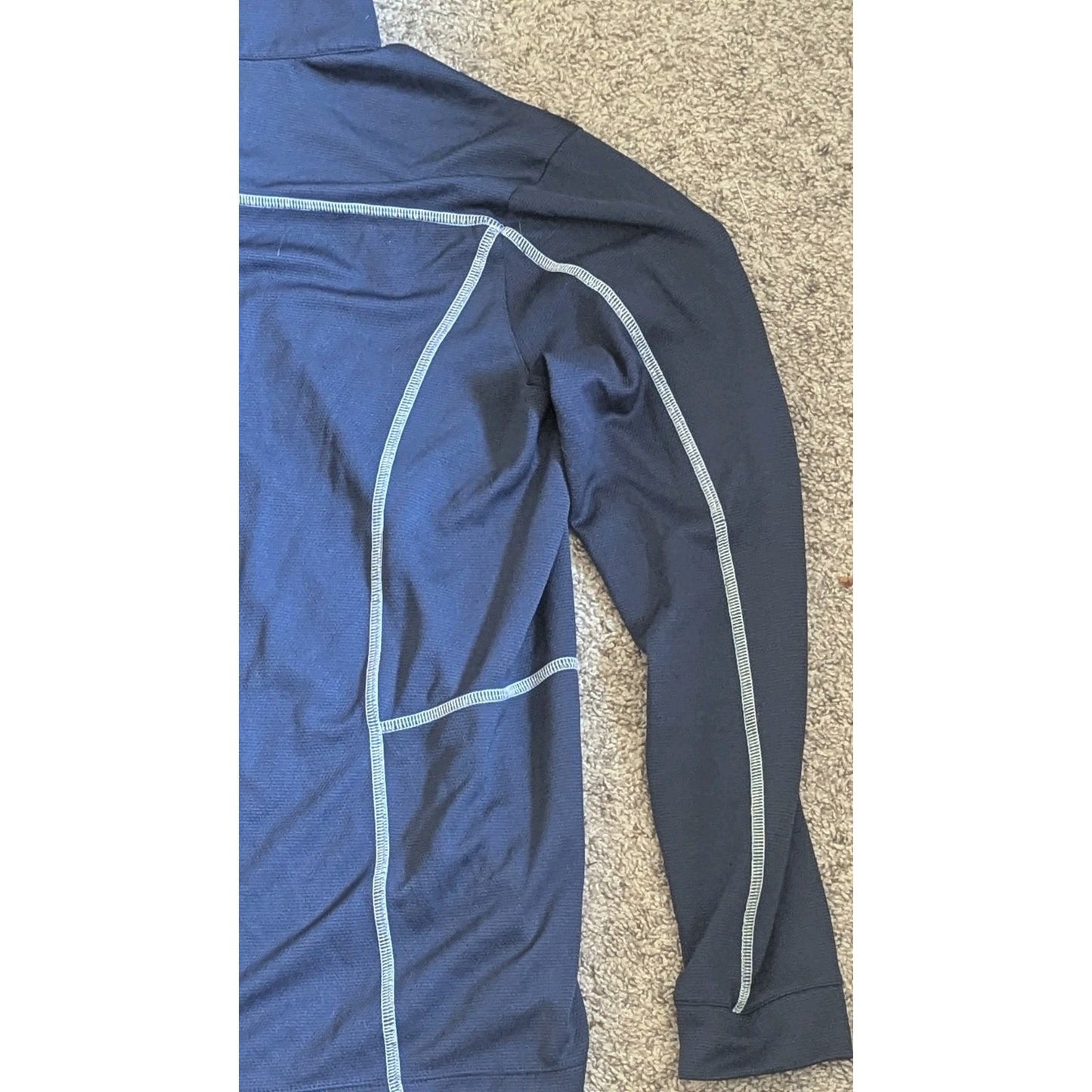 Columbia North Florida Ospreys 1/4 Zip Pullover Jacket Mens Large Blue L UNF