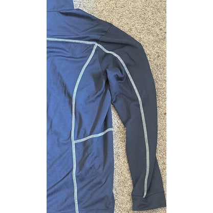 Columbia North Florida Ospreys 1/4 Zip Pullover Jacket Mens Large Blue L UNF