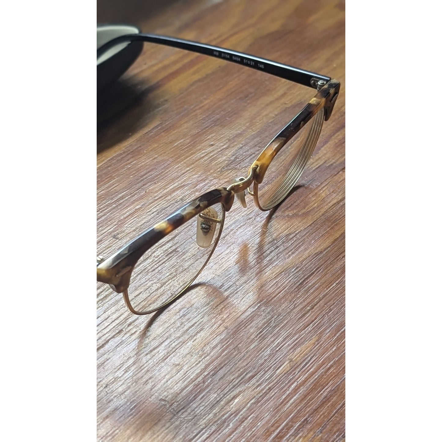 Ray-Ban RB 5154 5494 Havana Gold Black Authentic Eye Frames 51-21