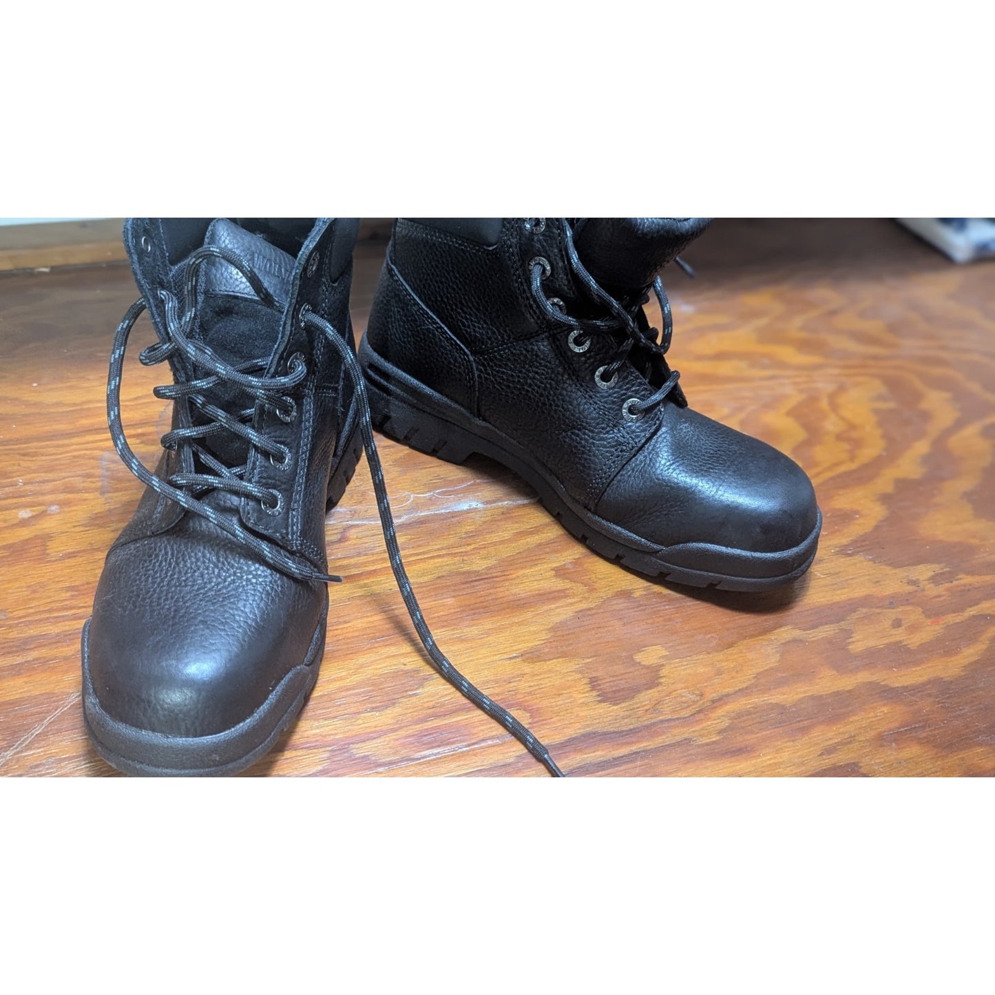 Wolverine Marquette W04714 Mens 6" Steel Toe Work Boot Black Size 8M New